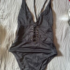 Stylish black One Piece Swimsuit
